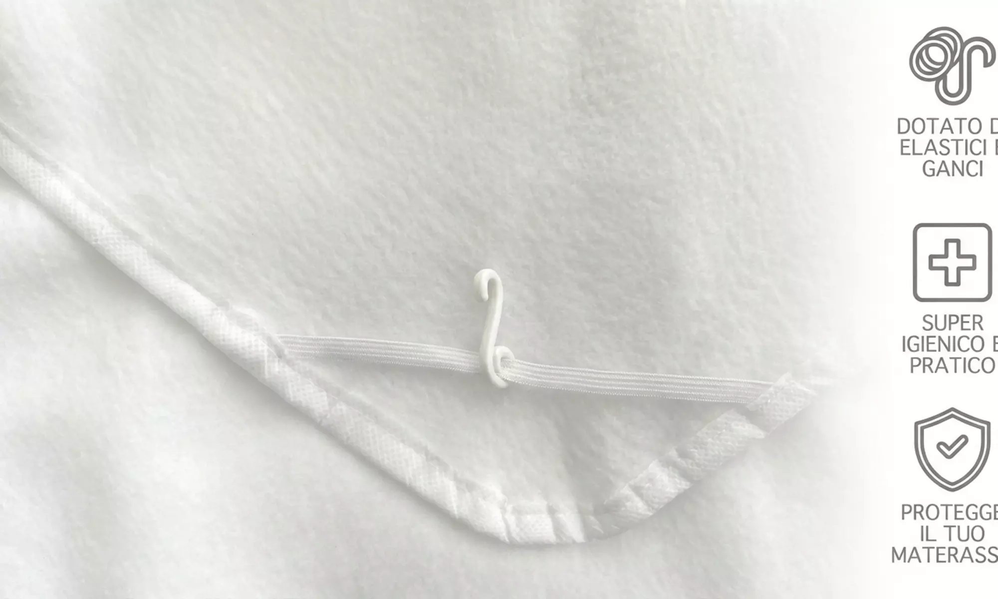 Coprirete in feltro con lacci