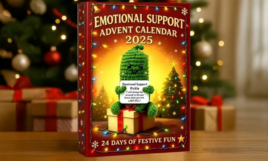 Image 2: 2D Acrylic Design Emotional Support Christmas Advent Calendar 