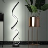 Image 3: Spiral LED Floor Lamp with Foot Switch