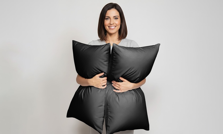 Image 20: Coppia di federe in 100% cotone certificato