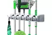 iMounTEK Wall Mount Mop Broom Holder with 5 Slots and 6 Utility Hooks - Second Medium