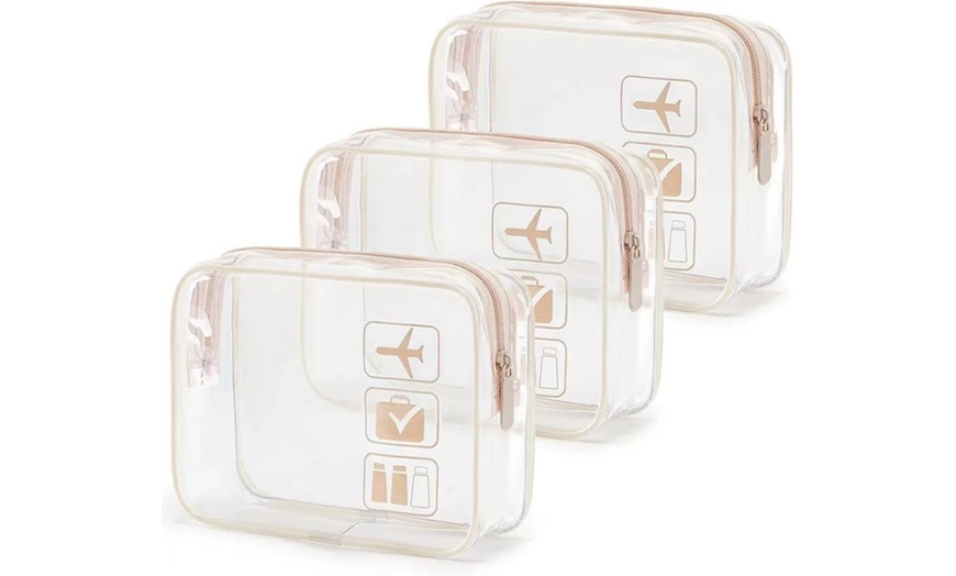 Image 13: Transparent Travel Toiletries Storage Bag 