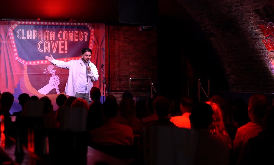 Image 1: One or Two Comedy Tickets & Cocktail, Beer, or Wine, Shot/Single Mixer