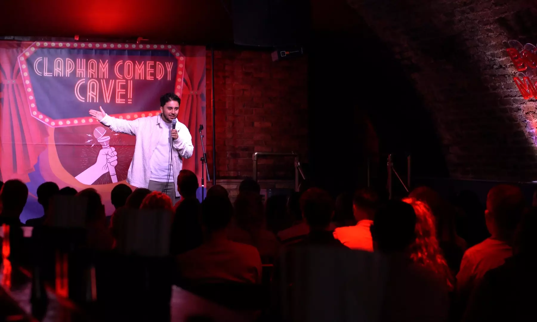 1 or 2 Comedy Tickets & Cocktail, Beer, or Wine, Shot/Single Mixer (December 3-January 28, 2026) - Up to 53% Off - Primary Image