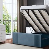Image 21: DS Living Elara Winged Panel Bed With Ottoman Gas Lift