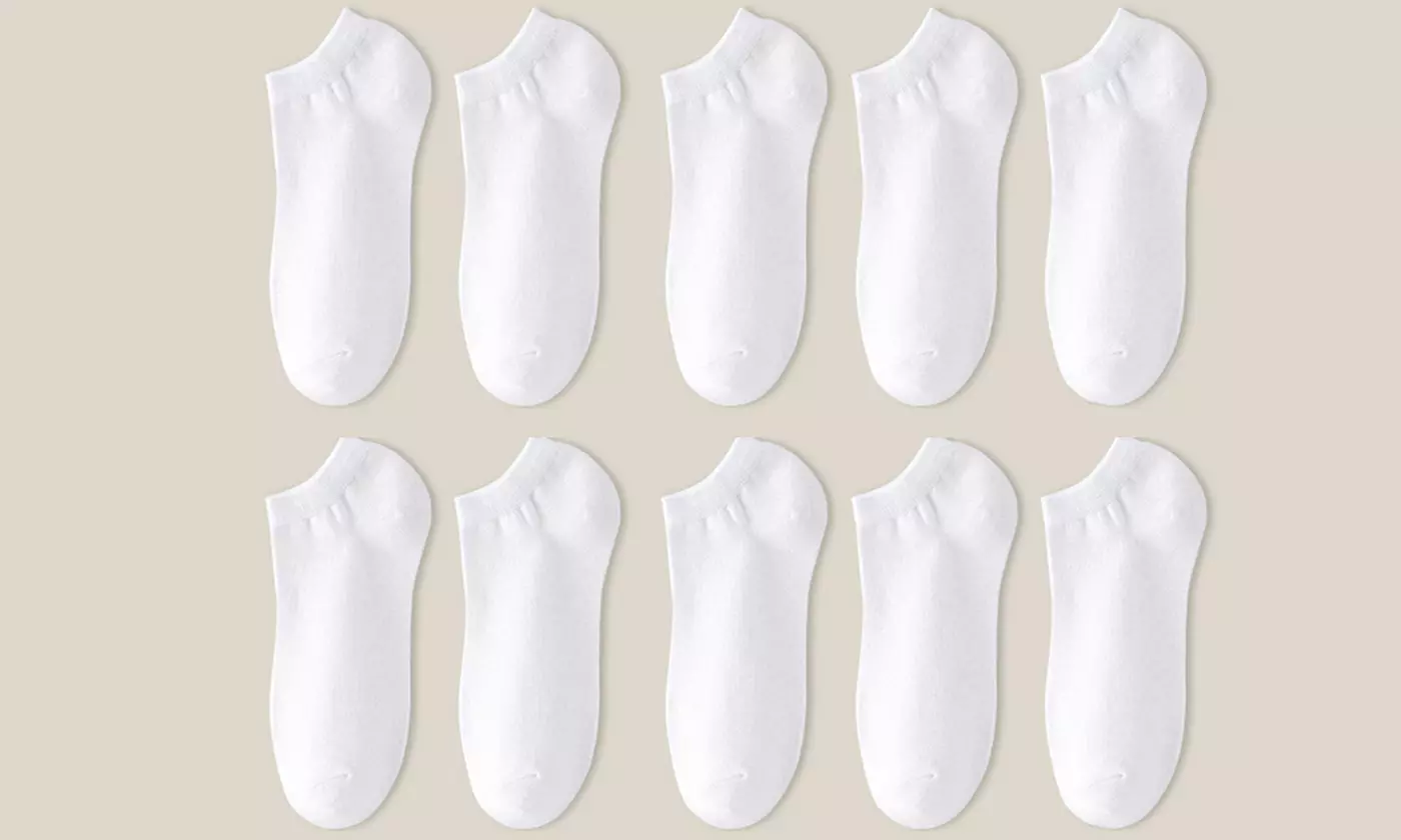 No Show Low Cut Ankle Mens Short Socks Casual Cotton Socks(5/10-Pack)