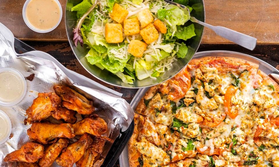 $20 Worth of Food and Drink or Cheese Bread, Pizzas, Dessert, and Soda