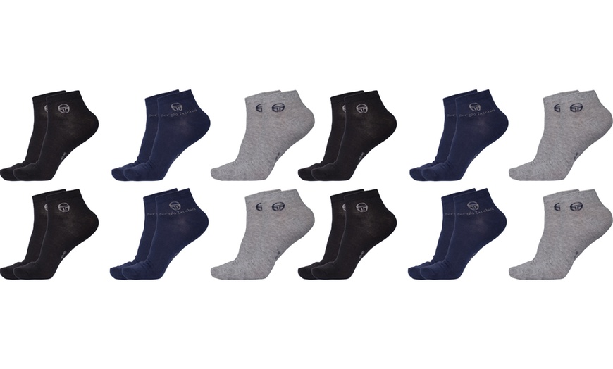 Image 10: 6 o 12 calzini corti alla caviglia Sergio Tacchini
