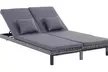Outsunny Double Rattan-Effect Sun Lounger - Image 2