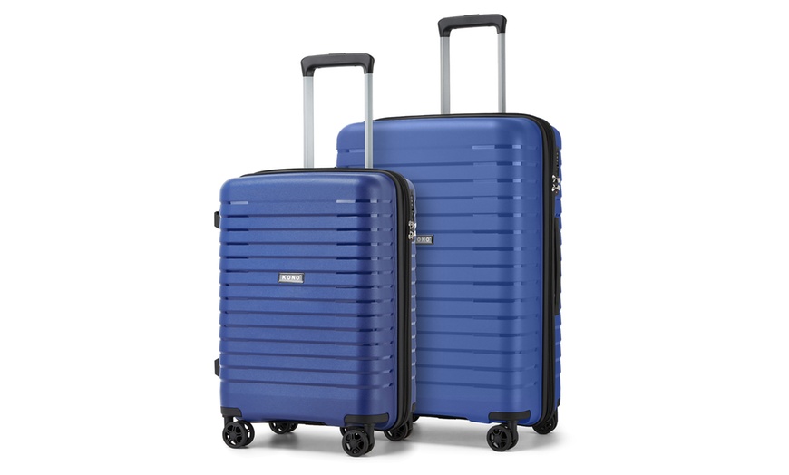 Image 24: 1x oder 2x Kono Hartschalen-Reisekoffer mit Getränkehalter