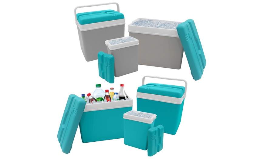 Image 10: Insulated Cooler Ice Box and Optional Ice Blocks 15L, 24L, 35L
