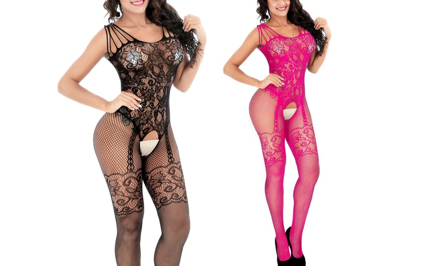 Image 12: One or Two Lace Body Stockings