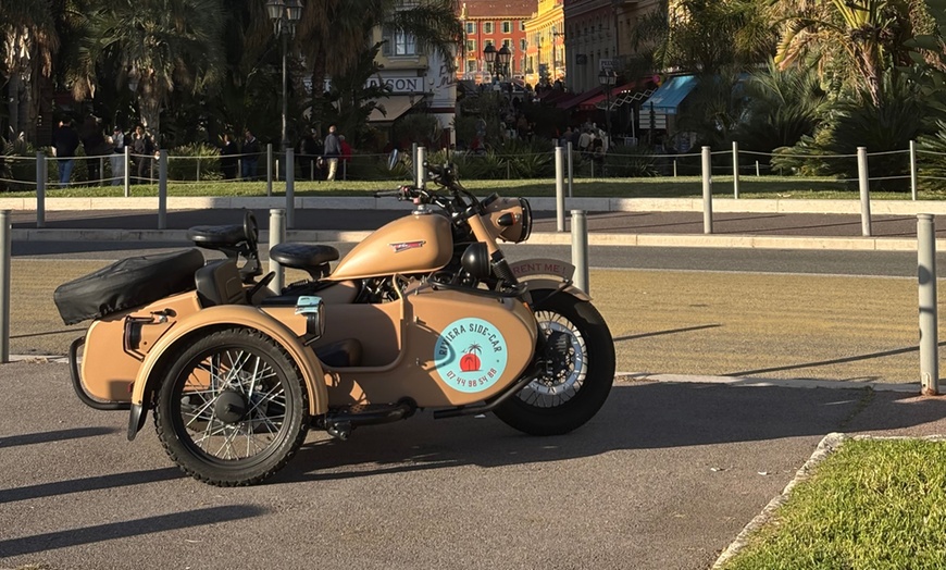 Image 1: Baptême en Sidecar à Nice pour 2 personnes avec RIVIERA-SIDECAR