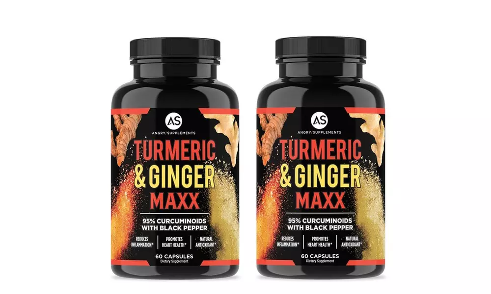 Turmeric & Ginger Maxx joint support, NON-GMO supplement (1,2 or 3 Pack)