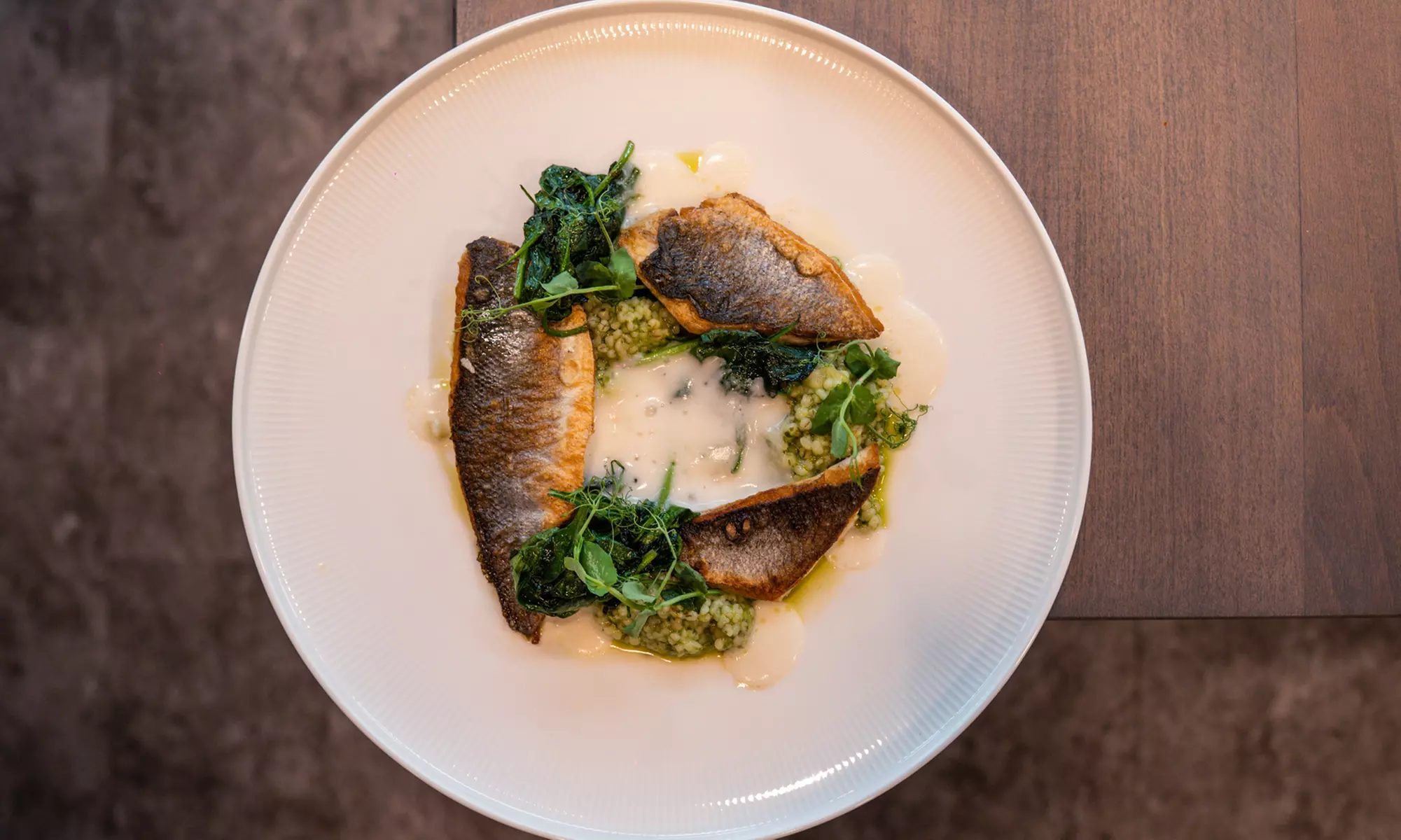 Luxuriöses 3-Gänge-Menü, Linguine oder Wolfsbarschfilet