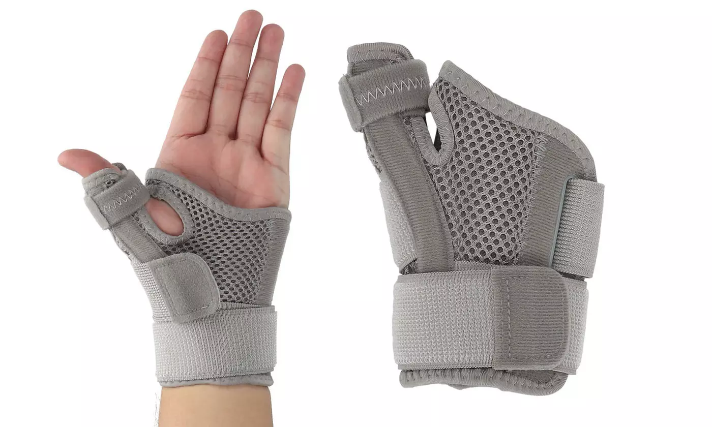 One Size Adjustable Breathable Thumb Support Wrist Brace  for Tendonitis