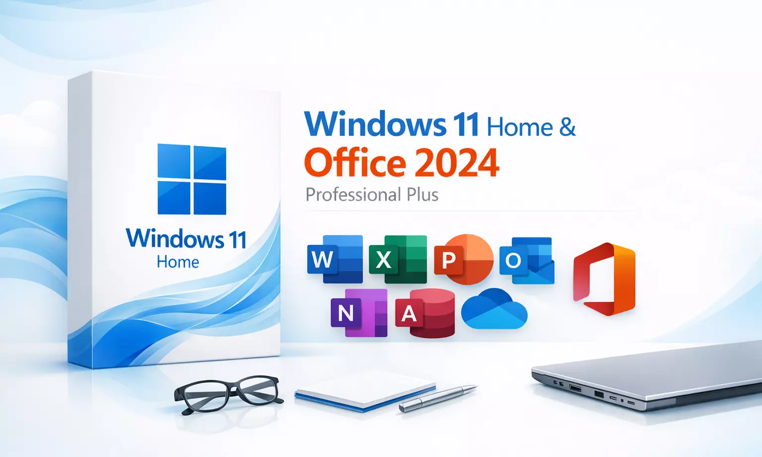 Microsoft Office 2024 + Windows 11 Bundle for 1 PC Deals — Instant Delivery