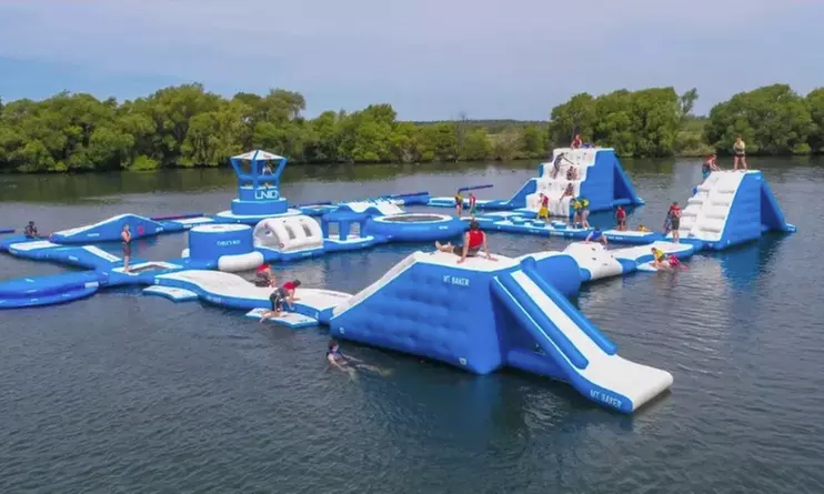 Enjoy an Aqua Park Day Pass for One, Two, or Four 
