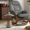 Image 2: Reclining Office Armchair with Footstool