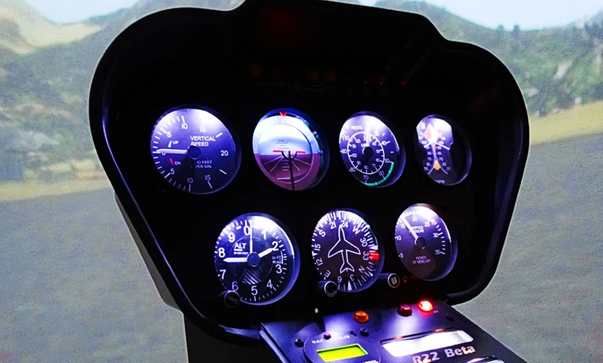 Image 3: Levensechte Robinson R22 helikopter simulator met vrije vlucht