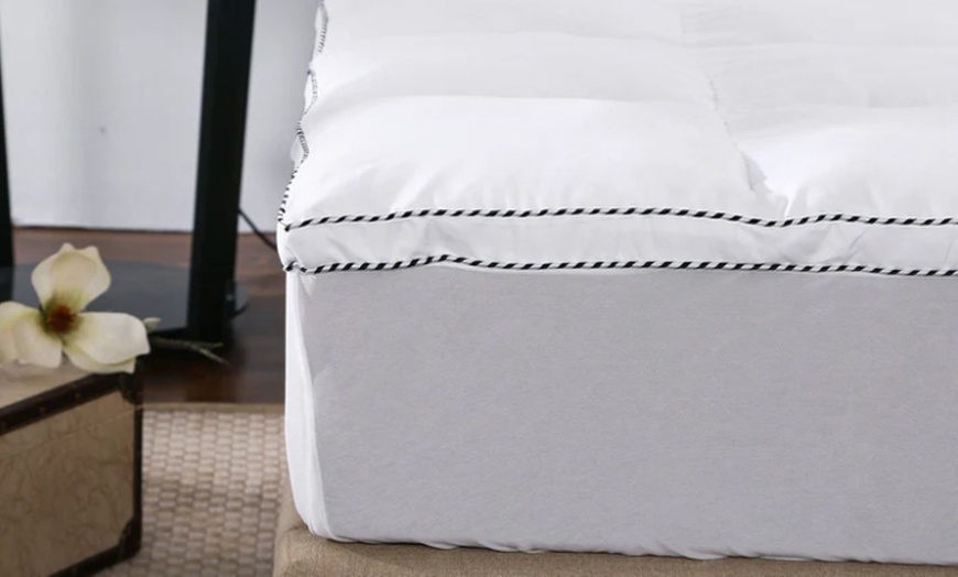 Image 2: Royal Comfort 1000GSM Bamboo Mattress Topper