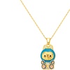 Image 4: Stanley - BTS x Labubu Gold Enamel Pendant Necklace
