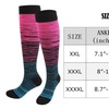 Image 2: Compression Socks Wide Calf for Women Men 20-30 mmHg Knee High Stockings