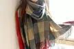 One, Two or Three Women's Oversized Checked Wrap Scarves - Second Medium