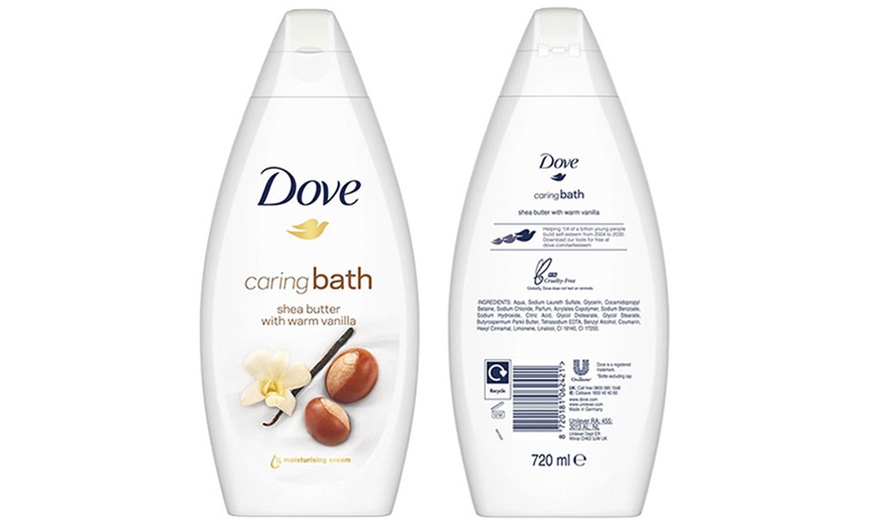 Image 2: Dove Bath Shea Butter 720ml 12-Pack