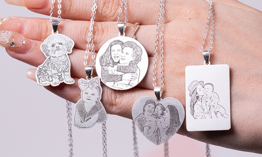 Image 5: Photo Necklaces in 925 Sterling Silver or Projection Necklaces