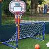 Image 7: 2-in-1 Basketball Hoop and Football Set