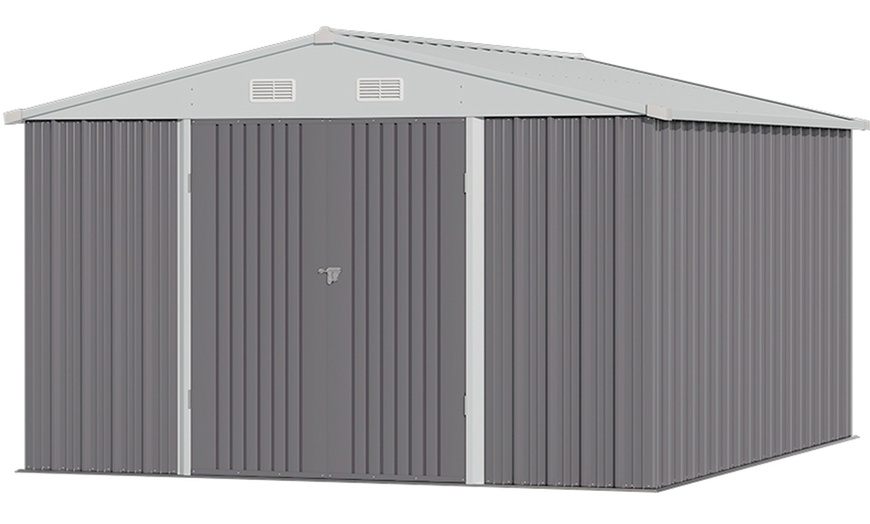 Image 2: Galvanised Metal Storage Shed