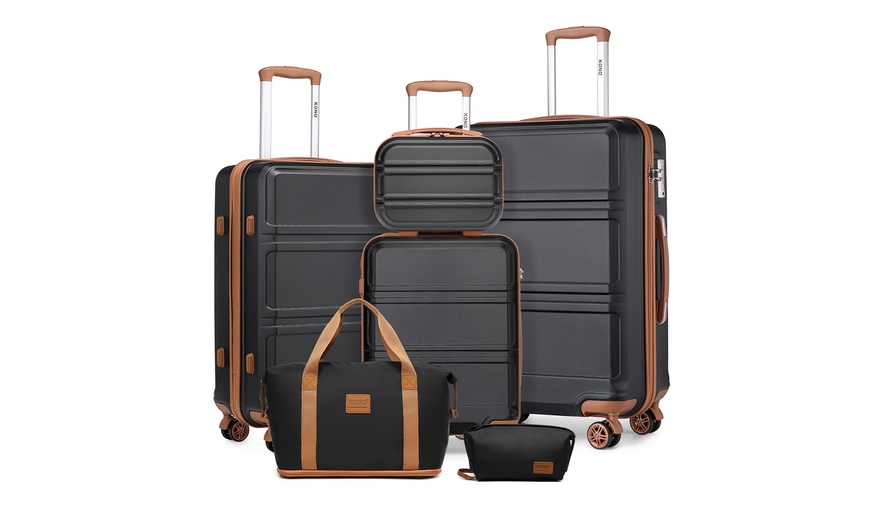 Image 2: Conjunto de viaje con 4 maletas rígidas, bolsa de mano y neceser