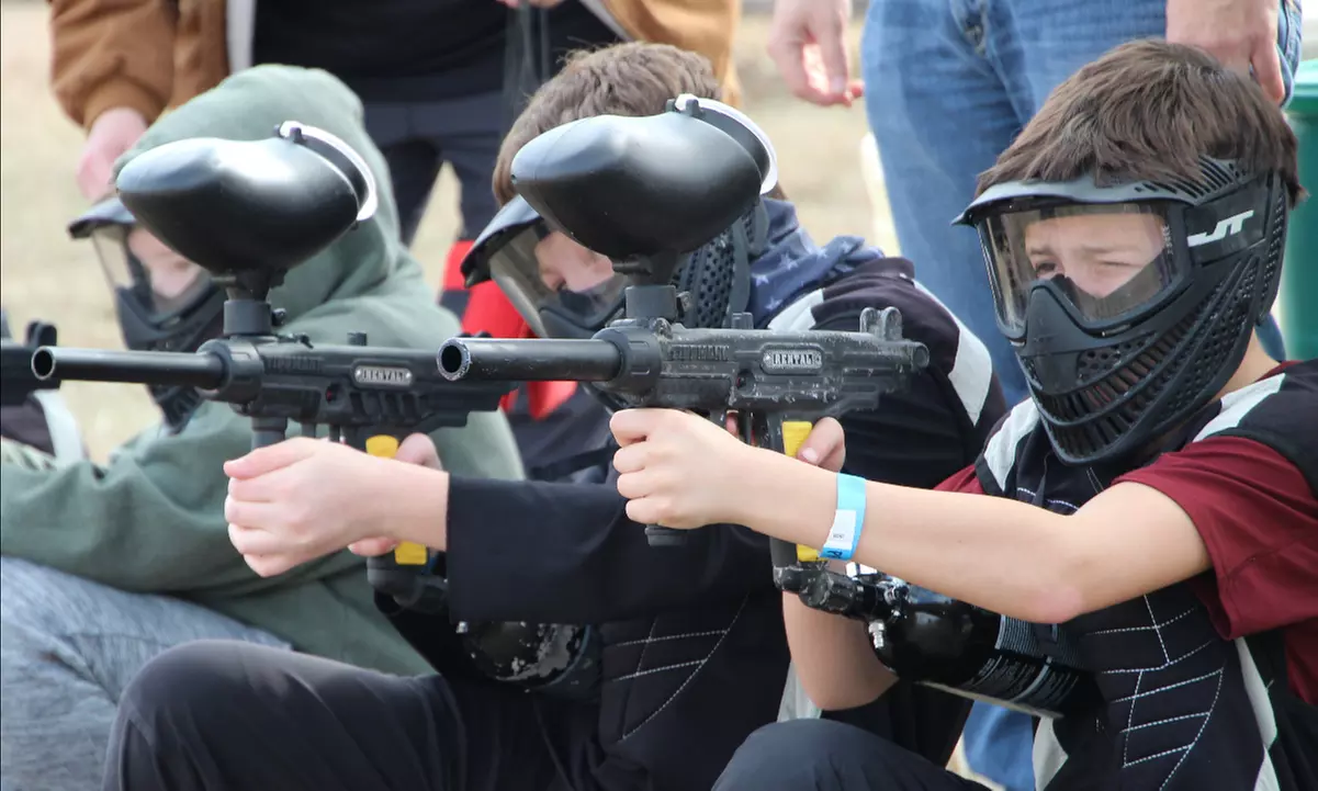 Paintball Package with 500 Paintballs for 1, 2, 4 or 6 People at Stoke Factory / Texas Ski Ranch (Up to 46% Off)