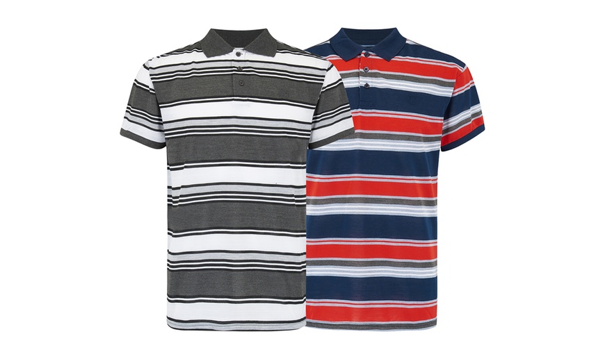 Image 5: Set van 2 gestreepte poloshirts