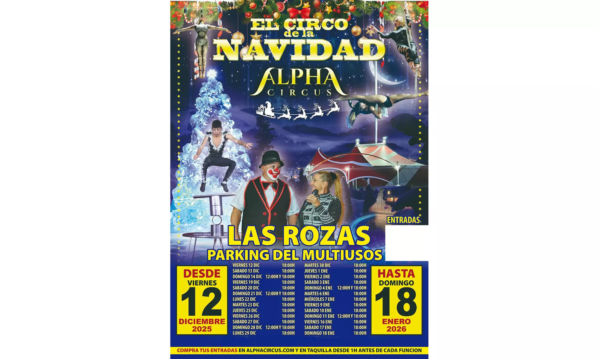 Entrada para niño o adulto al show "Alpha Circus: El circo de la Navidad" en Madrid del 12 de diciembre al 7 de enero - Primary Image