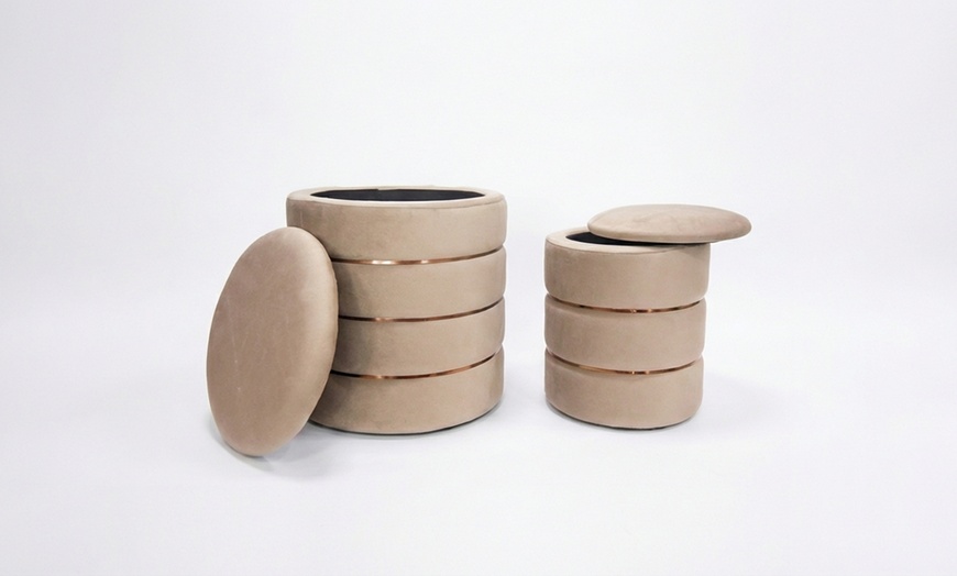 Image 12: Lot de 2 poufs de rangement "Romeo e Giulietta"