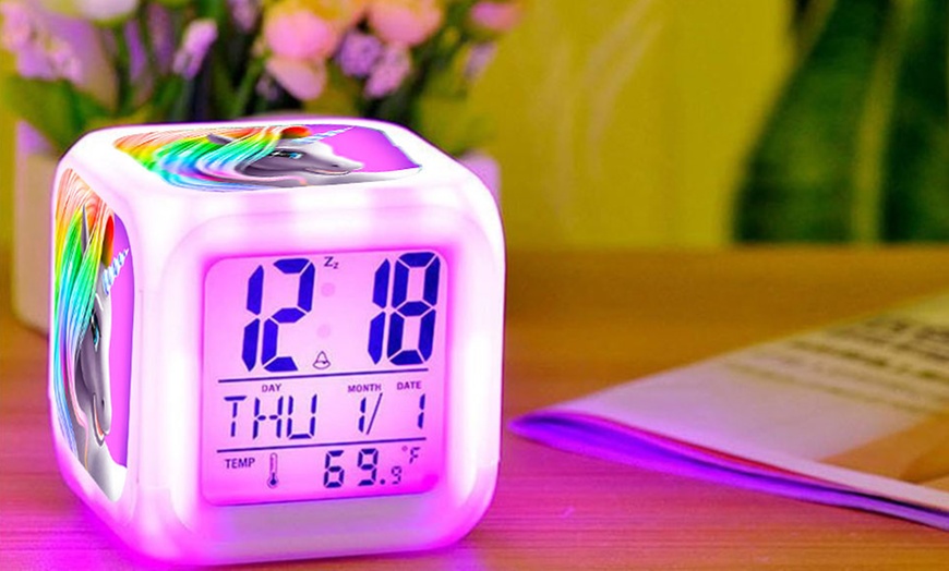 Image 3: Haven Unicorn Alarm Clock