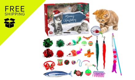 XMAS25-24 Days Christmas Countdown Calendar Interactive Cat Toys-826175 - Sensual Sale