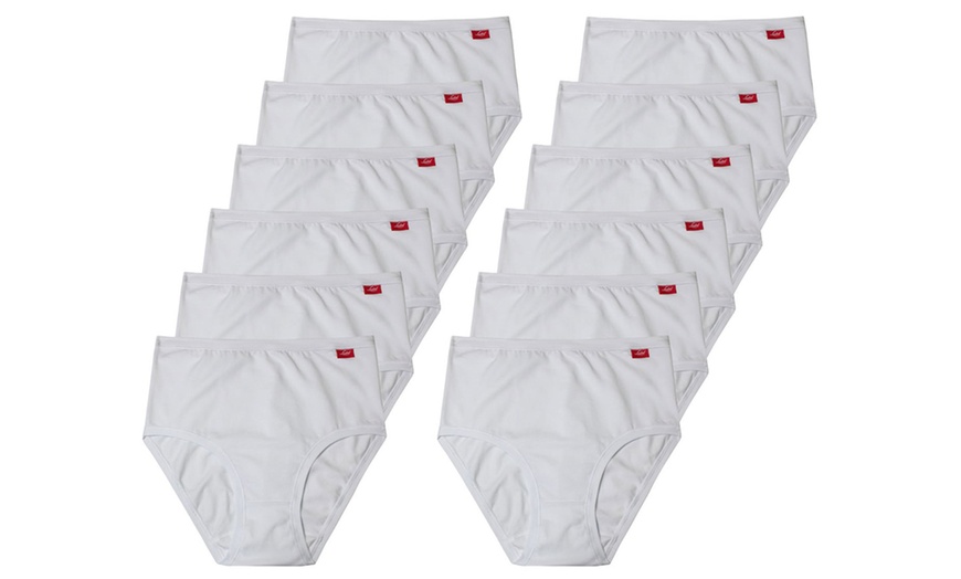 Image 8: 6 o 12 slip da donna a vita bassa o culotte Liabel
