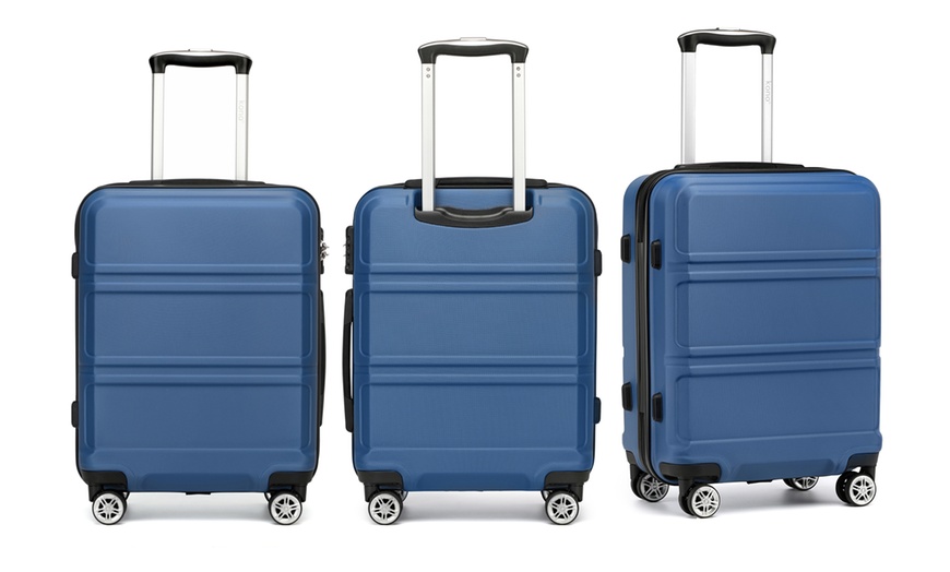 Image 3: KONO 9-Piece Travel Set Cabin Suitcase And Organizer Bags
