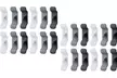 US 12-24 Pack Kitchen Appliances Cord Winder Rope Organizer Space Wrapper Hoder - Second Medium