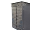 Image 2: Charcoal Black Steel Outdoor Garden Storage Shed
