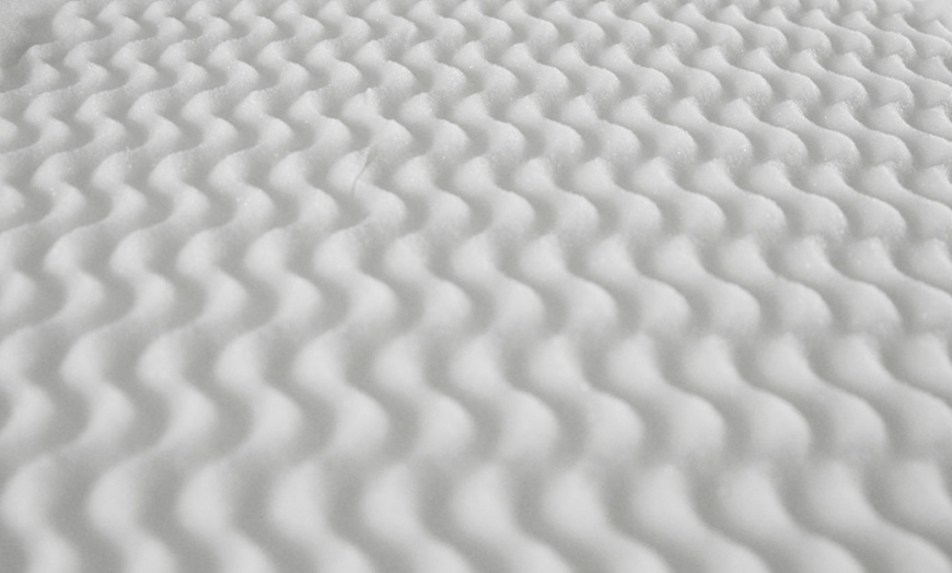 Image 4: Surmatelas mémoire de forme 5 zones de confort, fabrication française