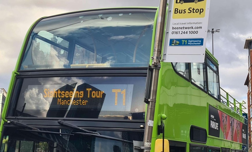 Image 5: Hop on and off Sightseeing Manchester Tour Bus Pass