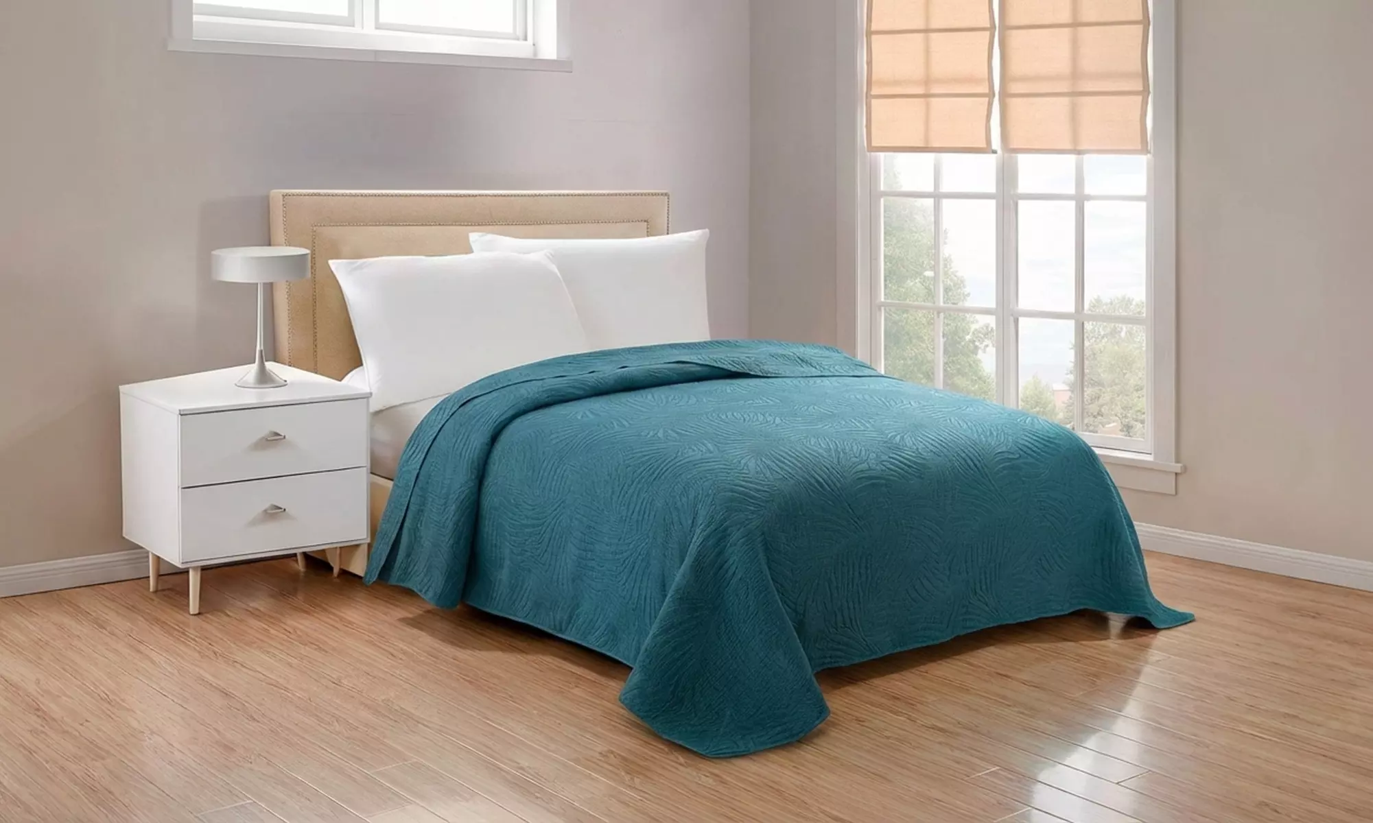 Tagesdecke Doppelbett mit Stone-Washed-Effekt