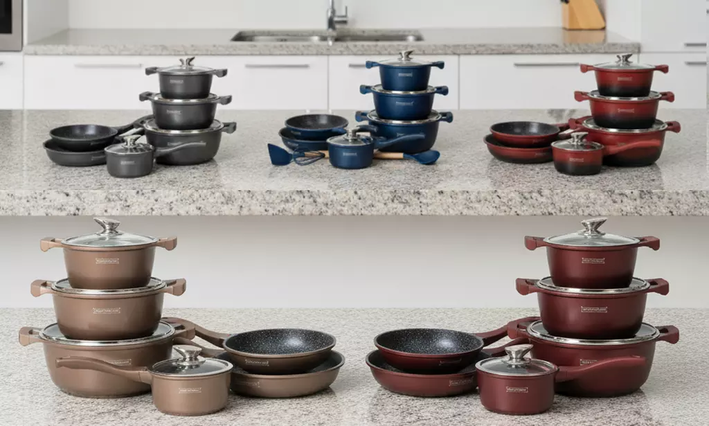 Royalty Line 13-delige pannenset, verkrijgbaar in 5 kleuren - Primary Image