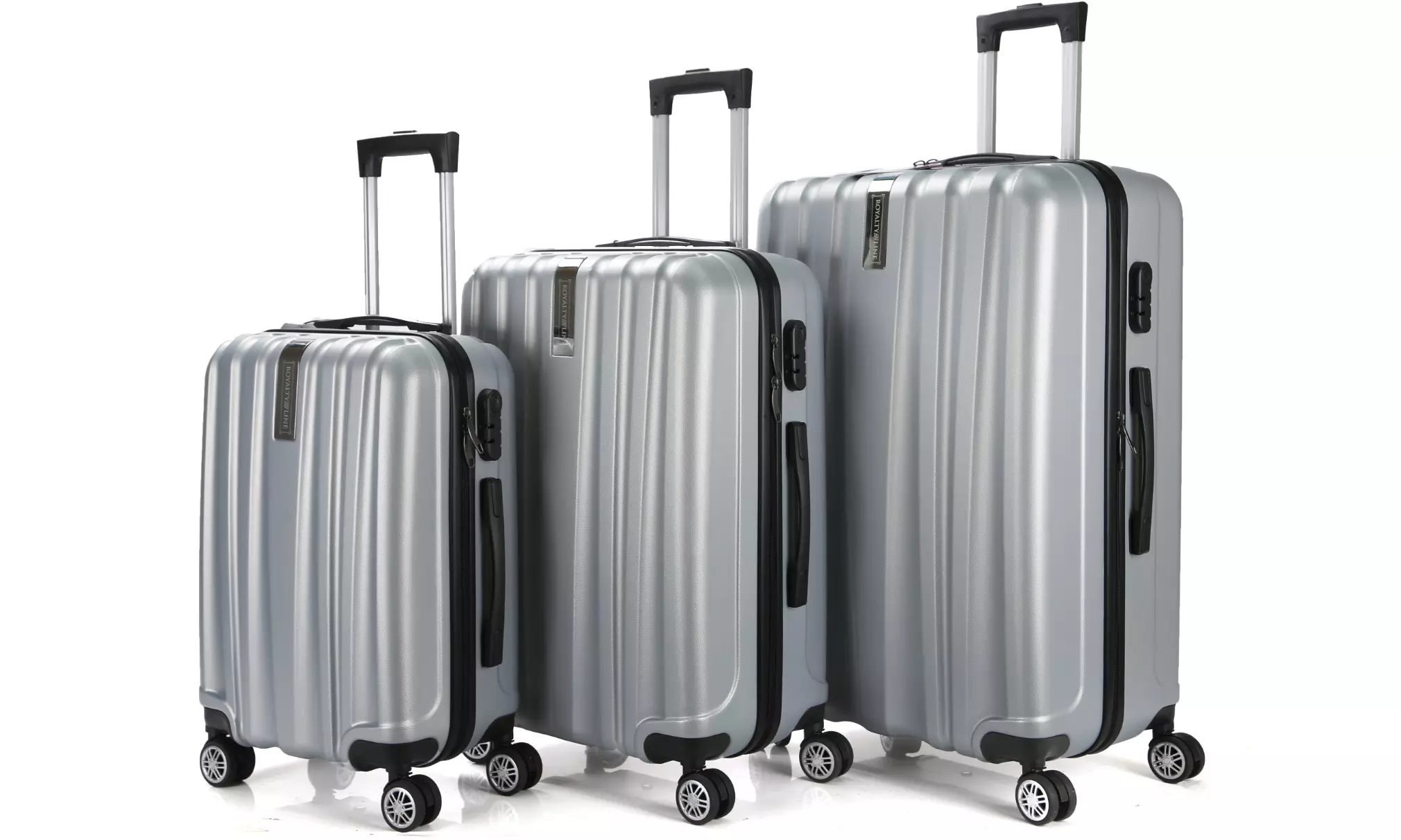 Set van 3 koffers met harde buitenkant van het merk Royalty Line