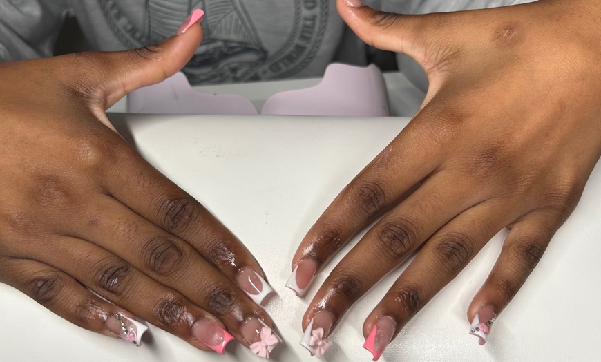 Image 8: Manicure, Gel X, Pedicure, Poly Gel Nails, Small Box/Knotless Braids
