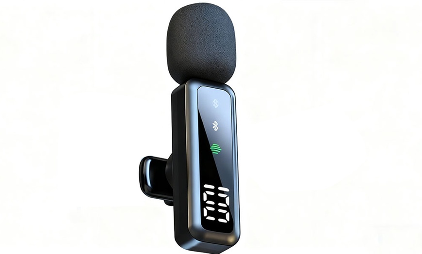 Image 4: Two-Pack Wireless Clip-On Lavalier Microphone System, High Sensitivity